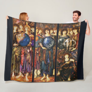 DAYS OF CREATION ANGELS Fourth, Fifth and Sixth Da Fleece Blanket
