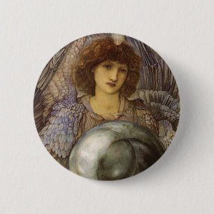Days of Creation, First Day by Burne Jones 6 Cm Round Badge