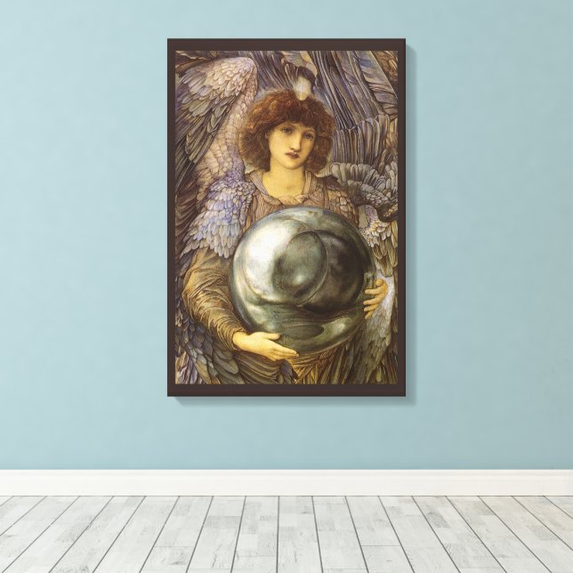 Days of Creation, First Day by Burne Jones Canvas Print (Insitu(Wood Floor))