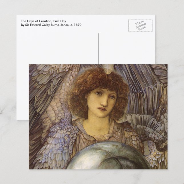 Days of Creation, First Day by Burne Jones Postcard (Front/Back)