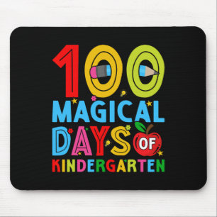 Days Of Kindergarten Happy 100th Day Of School Mouse Mat