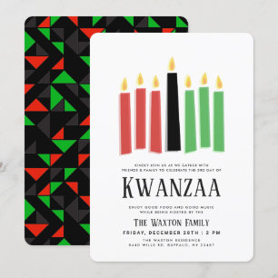 Days of Kwanzaa   Party Event Invitation