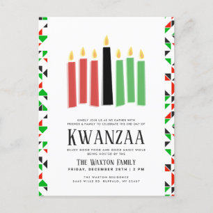 Days of Kwanzaa   Party Event Postcard