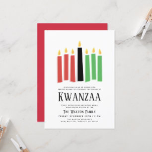 Days of Kwanzaa   Party Gathering Invitation