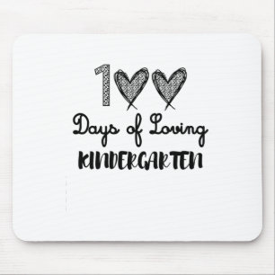 Days Of Loving Kindergarten Fun Teacher Tees Mouse Mat