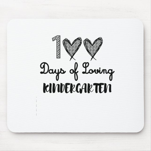 Days Of Loving Kindergarten Fun Teacher Tees  Mouse Mat (Front)