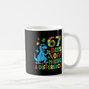 Days Of Making A Difference Dinosaur Autism Teache Coffee Mug
