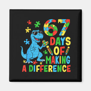 Days Of Making A Difference Dinosaur Autism Teache Magnet