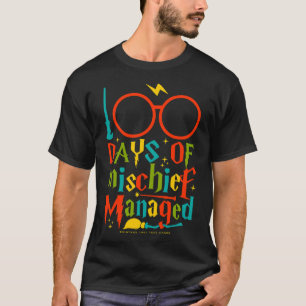 Days Of Mischief Managed Teacher Kid 100th Day Of T-Shirt