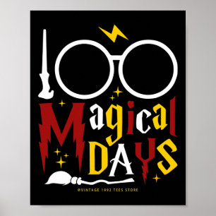 Days Of Mischief Managed Teachers Kids 100 Magical Poster