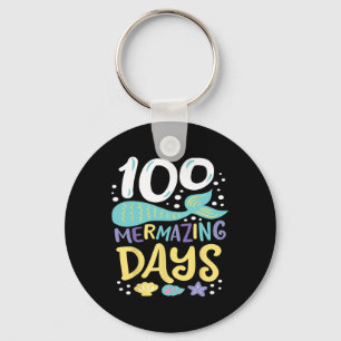 Days Of School 100 Mermazing Days Of School Mermai Key Ring