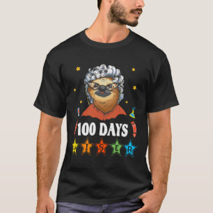 Days Of School 100 Year Old Lady Costume For Women T-Shirt