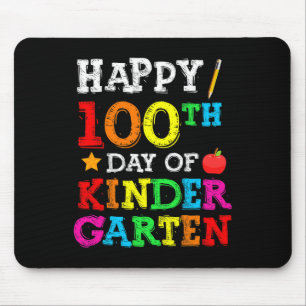 Days Of School 100th Day Of School Kindergarten Mouse Mat