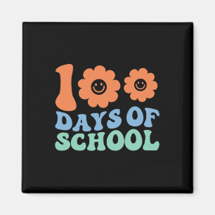 Days Of School 70s Retro Groovy Teacher Student Magnet
