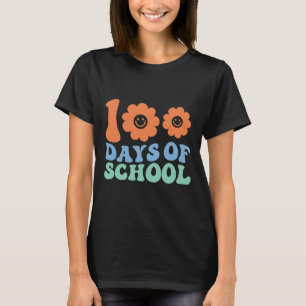 Days Of School 70s Retro Groovy Teacher Student T-Shirt