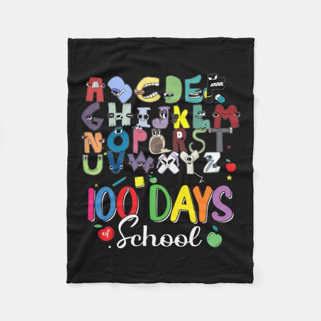 Days Of School Alphabet Lore Abc's School Costume  Fleece Blanket (Front)