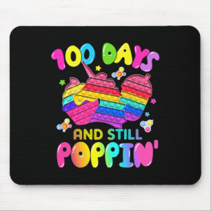 Days Of School And Still Poppin' Unicorn Girl Pop Mouse Mat