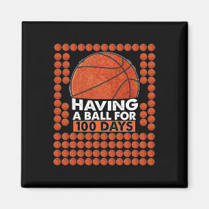 Days Of School Basketball 100th Day Balls For Boys Magnet