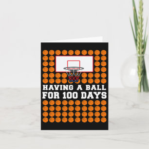Days Of School Basketball 100th Day Balls Gift For Card