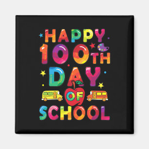 Days Of School Boys Girls Happy 100 Days Of School Magnet