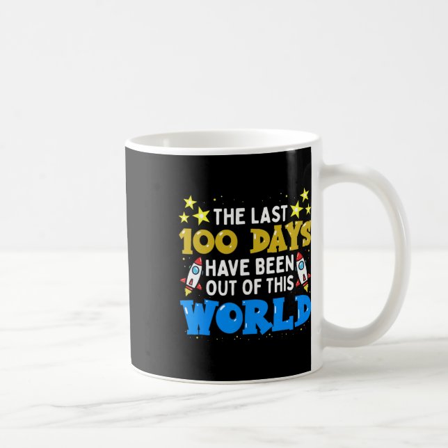 Days Of School Boys Outer Space Astronaut Rocket S Coffee Mug (Right)