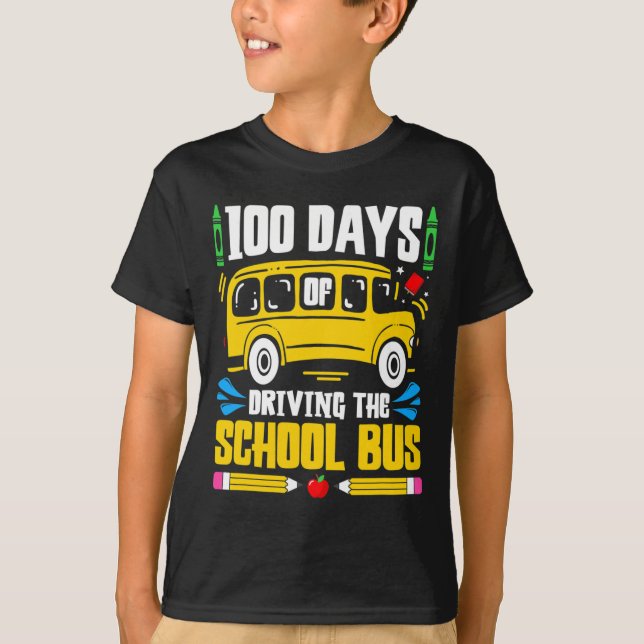 Days Of School Bus Driving  T-Shirt (Front)
