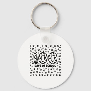 Days Of School Dalmatian 100th Day Of School Dog P Key Ring