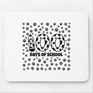 Days Of School Dalmatian 100th Day Of School Dog P Mouse Mat