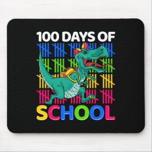 Days Of School Fun Dinosaur Teachers Kids Novelty Mouse Mat