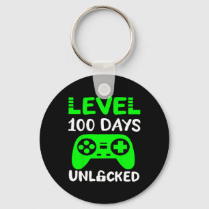 Days Of School Gaming Gamer Level 100 Unlocked  Key Ring
