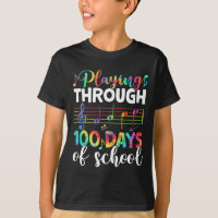 Days Of School Music Teacher Student Gifts 100th D