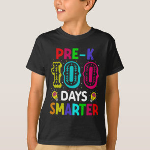 Days Of School Pre-k Smarter Teacher Student  T-Shirt