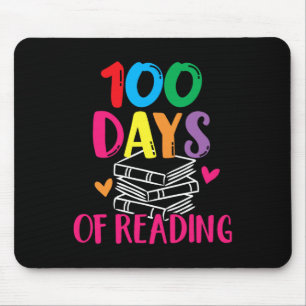 Days Of School Reading English Teacher Books Stack Mouse Mat