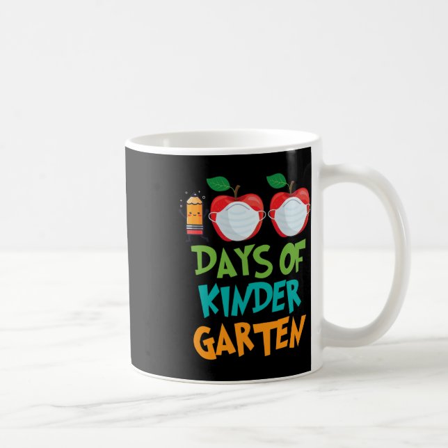 Days Of School Remote Virtual Teacher Student  Coffee Mug (Right)