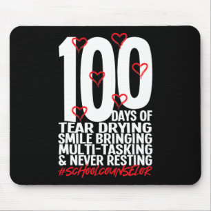 Days Of School School Counsellor 100th Day Of Scho Mouse Mat