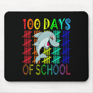 Days Of School Smile Dolphin For Smarter Kids Mouse Mat