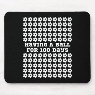 Days Of School Soccer Sports 100th Day Of School K Mouse Mat
