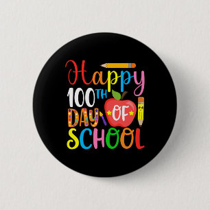 Days Of School Teacher And Student 3  6 Cm Round Badge
