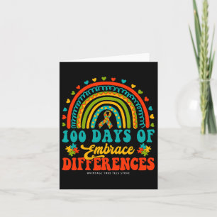 Days Of School Teacher Autism Iep Embrace Differen Card