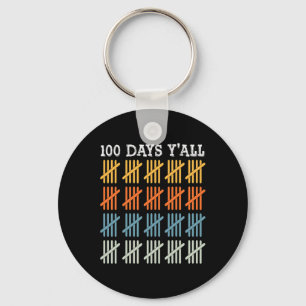 Days Of School Tee Kids 100th Day Of School Key Ring