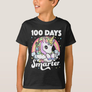 Days Of School Unicorn Girls Teacher 100th Day Of T-Shirt