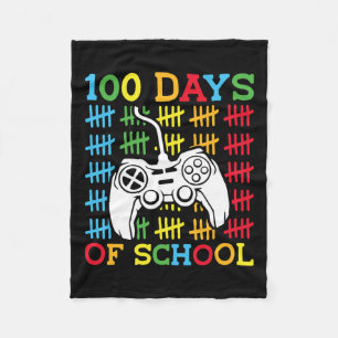 Days Of School Video Games Controller Gaming Kids Fleece Blanket