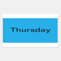 Days of the Week Colour Coded Calendar Visual Tool