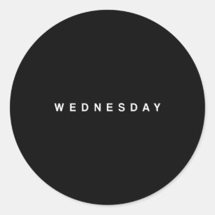Days Of The Week Monday Tuesday Wednesday Thursday Classic Round Sticker