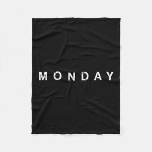 Days Of The Week Monday Tuesday Wednesday Thursday Fleece Blanket