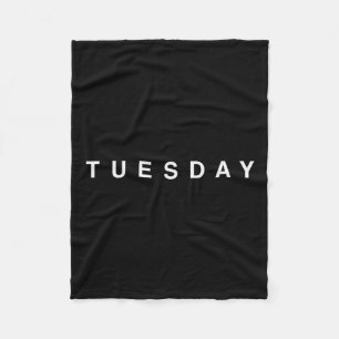 Days Of The Week Monday Tuesday Wednesday Thursday Fleece Blanket