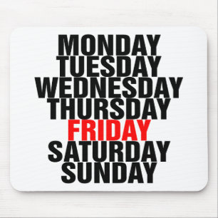 Days of the Week Mouse Mat