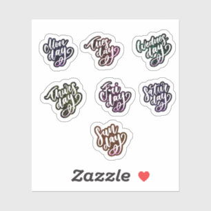 Days of the week stickers