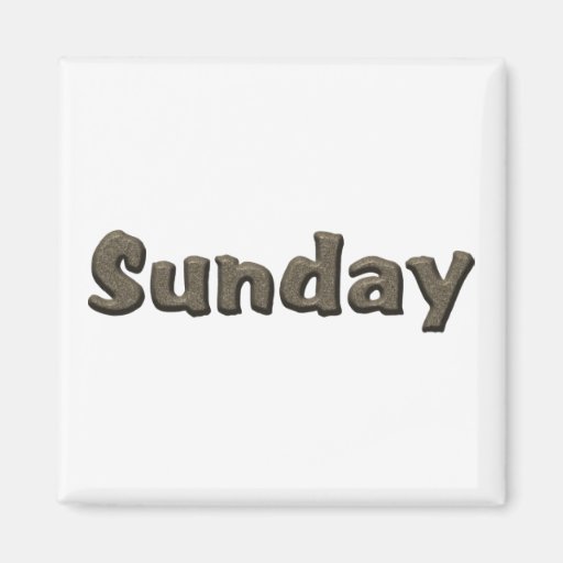Image of Days of the Week - Sunday Magnet