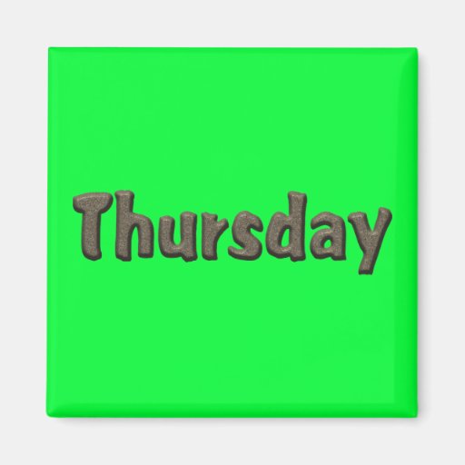 Image of Days of the Week - Thursday Magnet